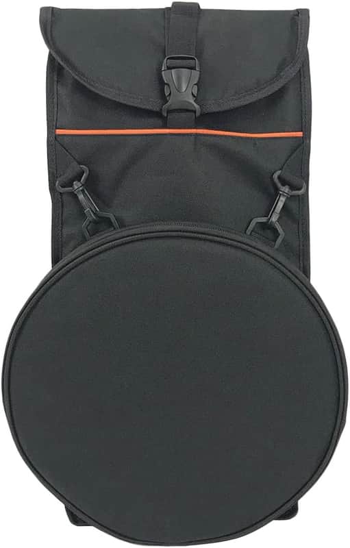 Dumb Drum Storage Backpack Double Shoulder Bag Lightweight Oxford Cloth Drum Pad Carrying Case for Snare Protection and Travel 19.68X10.23X3.54In image 1