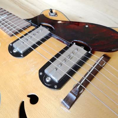 1958 Harmony H62 Espanada Vintage Archtop Electric Guitar w/ Gibson P-13 Pickups 100% Original w/ HC image 7