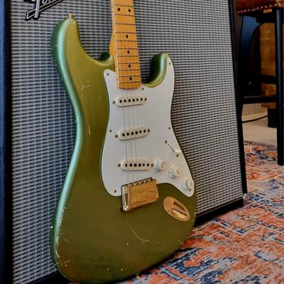 🔥 Fender Custom Shop Todd Krause Master Design 50's Stratocaster Moss Green 2014 - RARE image 7