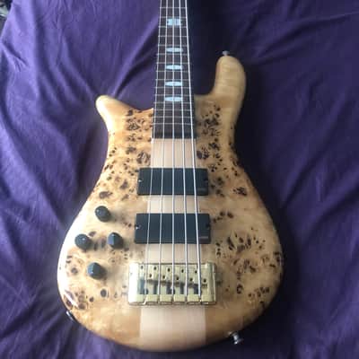 Spector EURO 5 String Left Handed 2017 Poplar Burl image 1