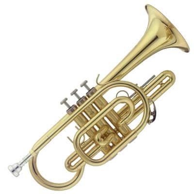 Stagg WS-CR215 Bb Cornet w/Soft Case & Mouthpiece Silver Plated image 2
