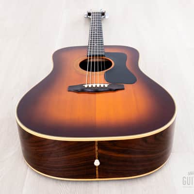 1976 Guild D-50 Bluegrass Special Vintage Dreadnought Acoustic Guitar Sunburst w/ Case, USA Westerly image 13