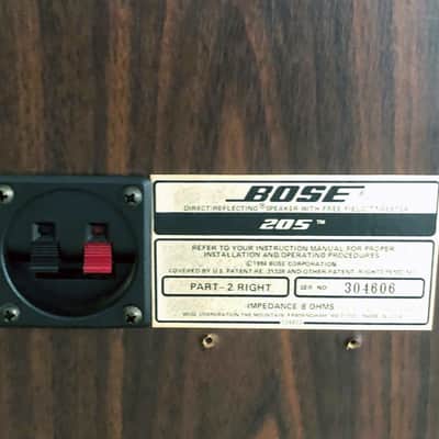 Bose 205 Series set Speakers,direct reflecting system, Woodgrain Finish,Lovely Vintage 80s,Great sound. image 6