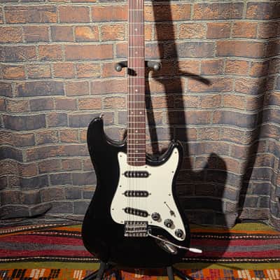 Lotus S-Style Electric Guitar Black image 1