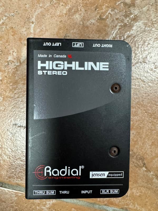 Radial Highline Stereo Passive Line Isolator 2024 - Present - Black image 1