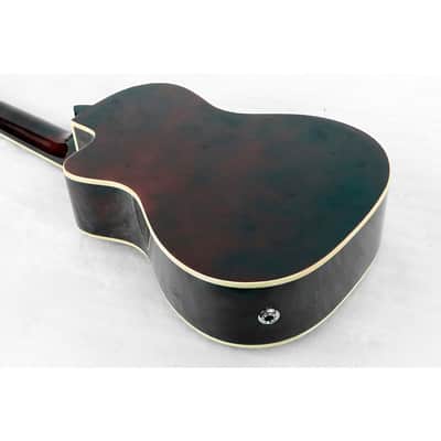 Luna Flora Concert Ukulele Regular Transparent Purple Flame Maple image 4