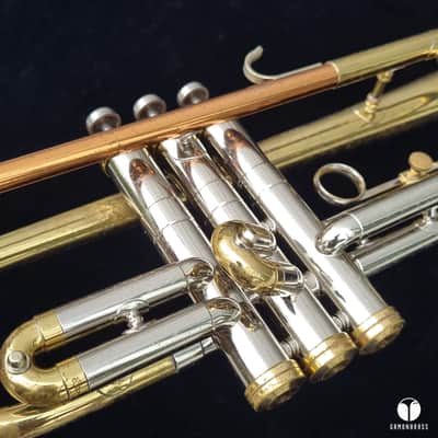 1963 BIG BELL C.G. Conn 6B Victor coprion leadpipe trumpet case mouthpiece gamonbrass image 6