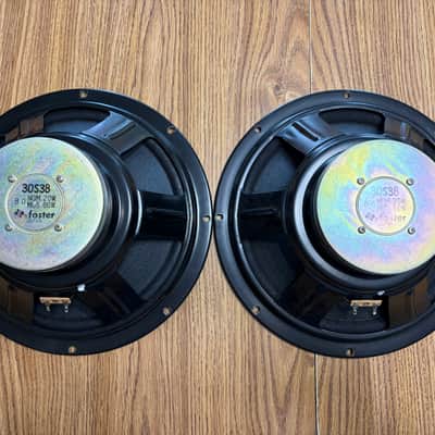 Pair Foster 30S38 12" Guitar Speakers Woofers 8Ω 20W Japan Tested Excellent image 2