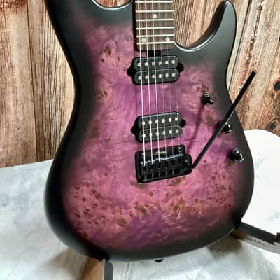 Sterling by Music Man Jason Richardson Cutlass Cosmic Purple Burst Satin w/gig bag image 1