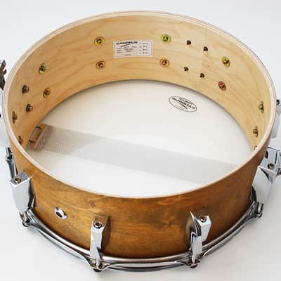 Canopus Maize Yellow Birch 5.5" x 14" Snare Drum w/ VIDEO! YBR-1455 image 10