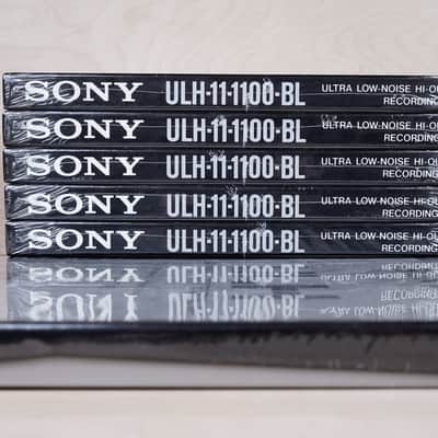 Sony ULH-11-1100-BL Recording Tape Black Ultra Low-Noise Hi-Output 1100m 36 Micron Splice-Free Polyester Base 1100BL 7X Lot Pack of 7 Sealed NOS image 3