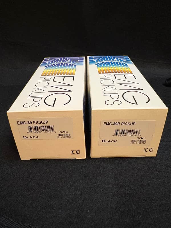 EMG 89 & 89R Active Pickup Set - Black Calibrated Bridge & Neck Pair (Open Box / Mint Sealed Pickups)