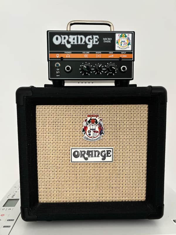 Orange Micro Dark 20W Amp Head + PPC108 Cabinet Mini Stack image 1