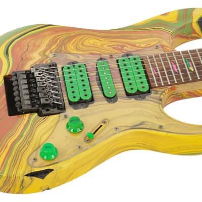 1990 Ibanez Universe UV77MC Swirl MKR 7 String image 6