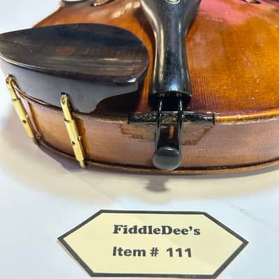 Vintage 4/4 adult violin 1913-1920 - original finish - labeled image 3