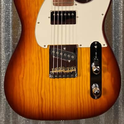 G&L USA Fullerton Deluxe ASAT Classic Bluesboy Old School Tobacco Sunburst Guitar & Bag Blem #9094 image 2
