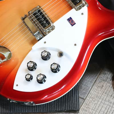 2012 Rickenbacker 360 Semi-Hollow Electric Guitar FireGlo + GB image 6