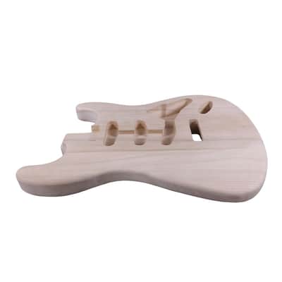 Electric Guitar Body Blank for Customization- Unfinished Paulownia Guitar Body for Luthiers, Soild Wood Lightweight image 3