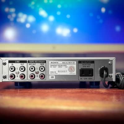 SONY SEH-22 🌈RaRe🌈 Vintage Compact Stereo Graphic Equalizer – 9-Band Thin-Line Japan Beauty image 5