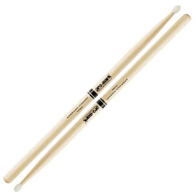 Promark 2B Hickory Nylon Tip Drum Sticks TX2BN image 4