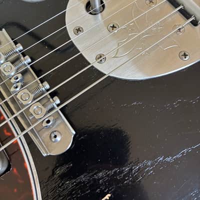 Novo Miris J 2024 Lollar 24.75 Scale Stainless Steel Jumbo Frets Bull Black over 64 burst ebony image 23