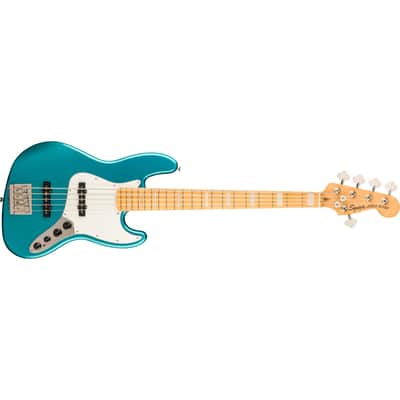 Squier Classic Vibe Active '70s Jazz Bass V 5-String Bass - Ocean Turquoise image 4