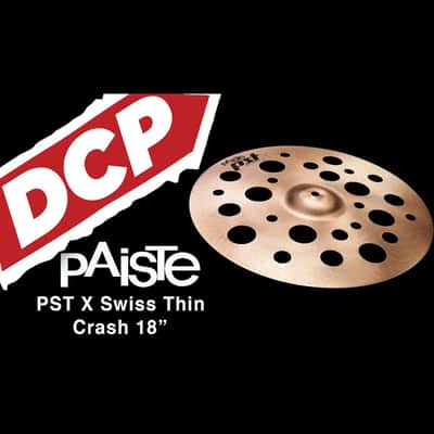 Paiste PST X Swiss Thin Crash Cymbal 18" image 2