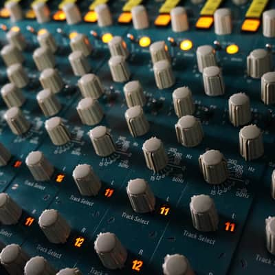 Helios Vintage 12 Channel mixing console ex The Who Ramport Studios 1971 Aqua Blue Green image 11