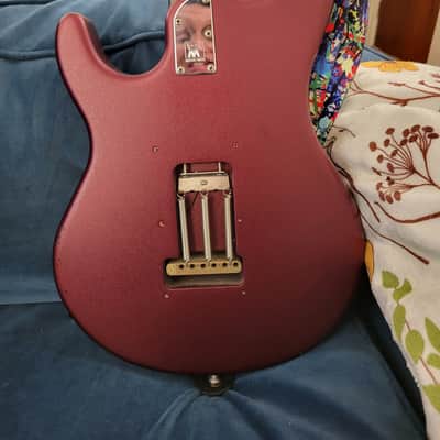 Ernie Ball Music Man SUB 1 Guitar HT 2005 - 2006 - Red, modified image 3