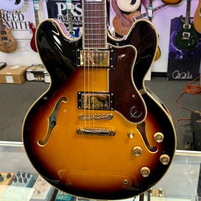 Epiphone Sheraton II Pro Semi Hollow Electric Vintage Suburst with Case - Pre Owned image 8