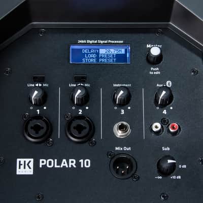 HK Audio HK-POLAR-10 Polar Series 2000-Watt 10-In Powered Column PA 4-Ch 3 Mode DSP EQ BT5 image 15