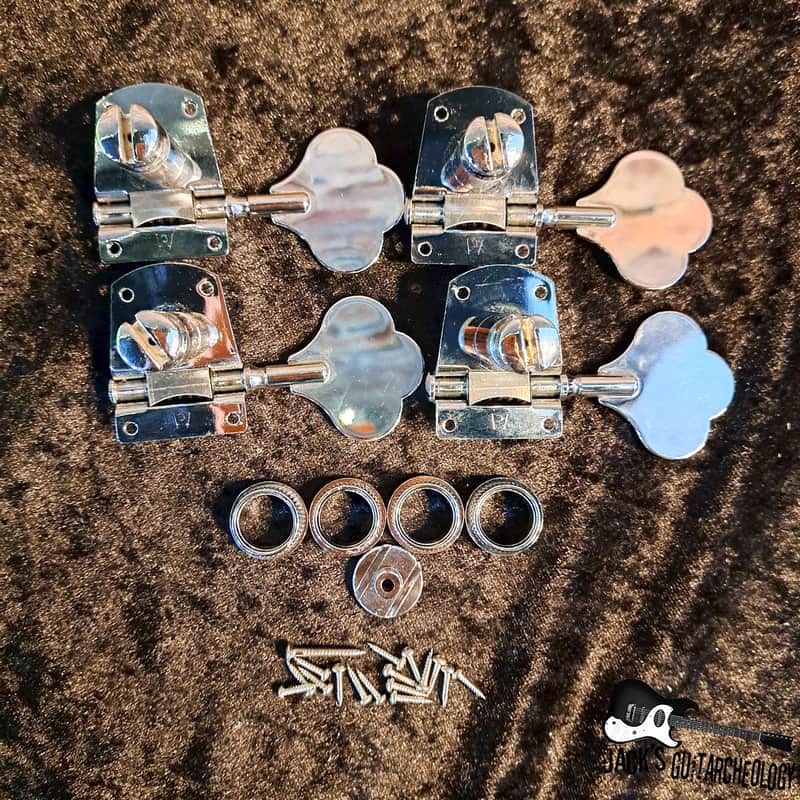 Economy 4-in-line Clover Tuners (Chrome) image 1