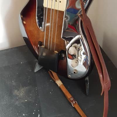 Vintage early 1960 Guyatone Hoshino Star Logo Bass Tobacco Burst Short Scale #1950 4 String Japan (MIJ) image 13