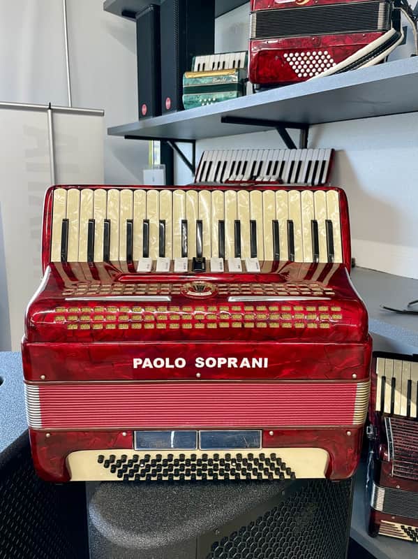 Paolo Soprani 80 BASSI ROSSA + CUSTODIA image 1