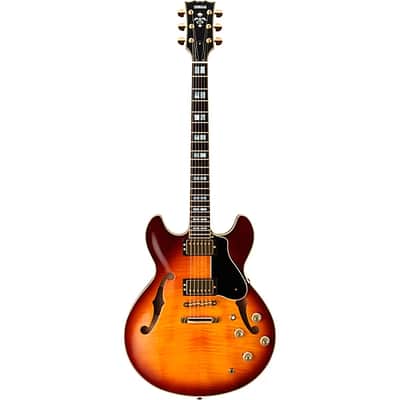 Yamaha SA2200 Semi-Hollowbody Electric Guitar, Sycamore Top; Violin Sunburst image 4