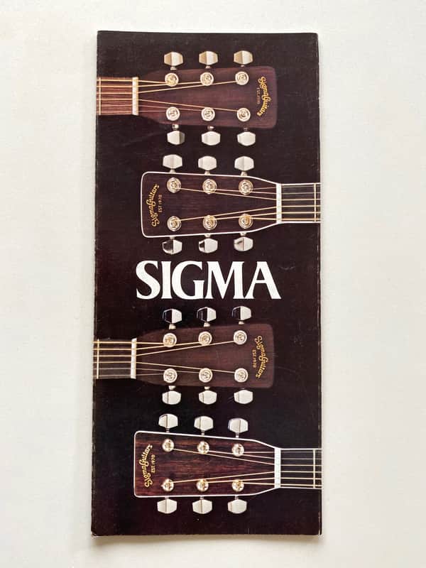 RARE 1981 Sigma (Martin Guitar) Brochure, Fold Out, Full Color image 1