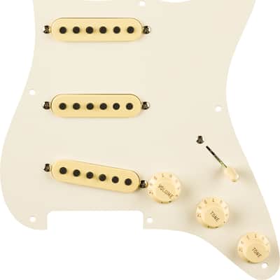 Fender Eric Johnson Pre-Wired Stratocaster Loaded Pickguard, Parchment, 8-Hole image 3