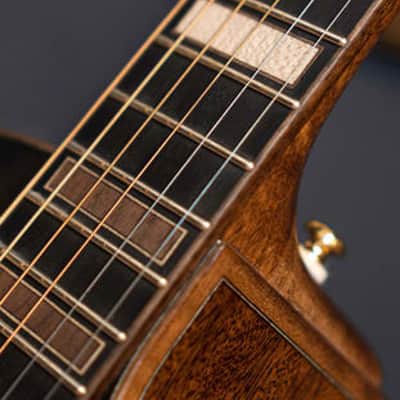 Cort Masterpiece Series Modern Black Acoustic-Electric Guitar - Stunning Trans Black Gloss Finish w/ Case image 12