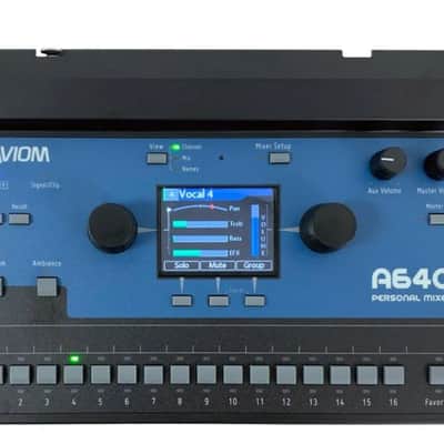Aviom A640 Personal Monitor Mixer NEW - BLUE image 1