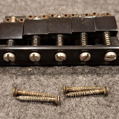 Aria Pro II MAB-20/5 Magna Series 5-String Bass Bridge 1990's - Black image 3