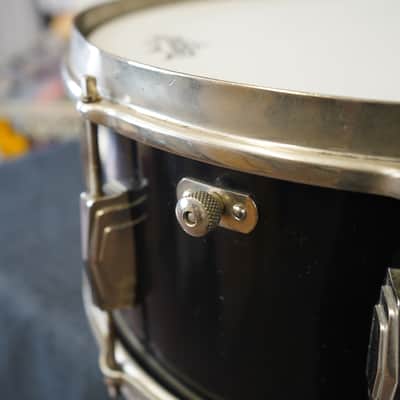 Vintage 1950s Ludwig & Ludwig USA Maple/Poplar 6.5x14" Snare Drum - Black Lacquer Finish image 8