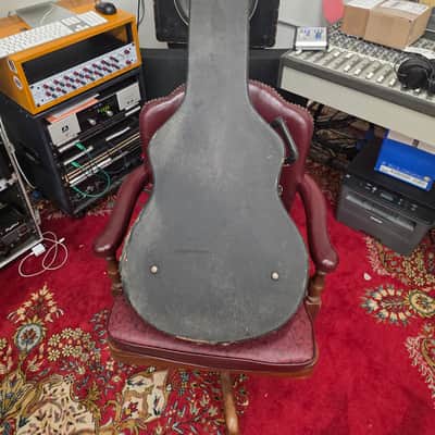 Victoria Fender Coronado Gibson EB Bass Case Yellow Lined 1960s image 12