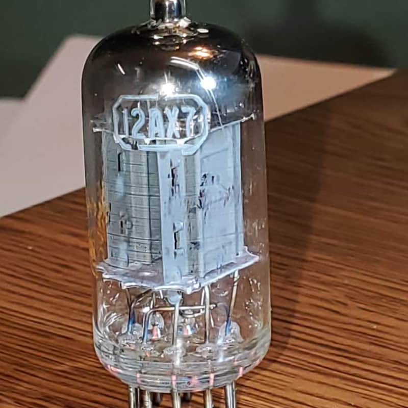 12AX7/ECC83 RCA Angled "D" Getter MaxiPreamp2/TV7 tested image 1