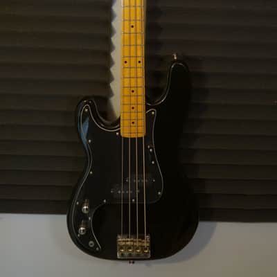 Epiphone by Gibson Vintage Accu-Bass Lefty Black Electric Bass image 1