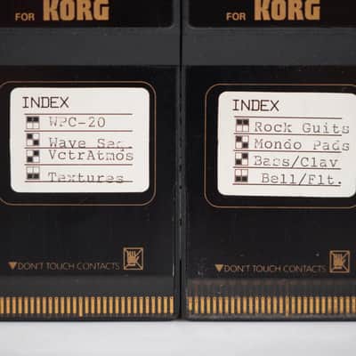 2 Korg MCR-04 Mega RAM Cards Loaded with Wavestation Sounds #59271 image 4
