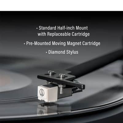 Crosley C62C 2 Speed Bluetooth Turntable Record Player with Built-in Speakers, Walnut-NEW image 5