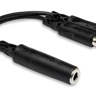 HOSA YPR-131 Y Cable, 1/4 In TSF To Dual RCA image 1