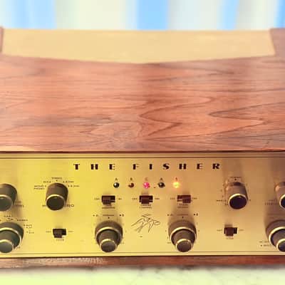 πΆβ¨ Fisher X-202 (1X-202) Tube Integrated Amplifier w/ Original Walnut Wood Case β Restored, New Tubes Installed, Fully Tested/Working image 3