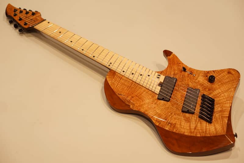 ABASI GUITARS Custom7 Multi Scale Burl Maple Top / Maple Fingerboard w/free shipping! image 1