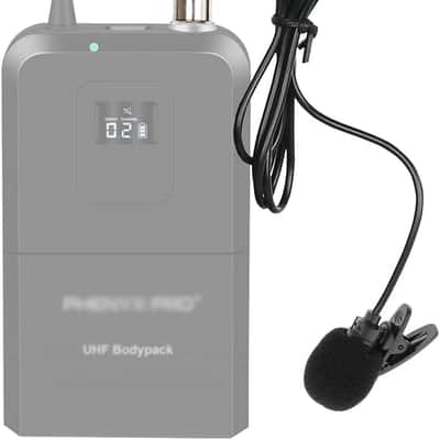 Lavalier Lapel Microphone with Mini XLR Jack, Hand-Free Clip-on Lapel Mic Compatible with Wireless Mic System UHF bodypacks Voice Amplifier image 2